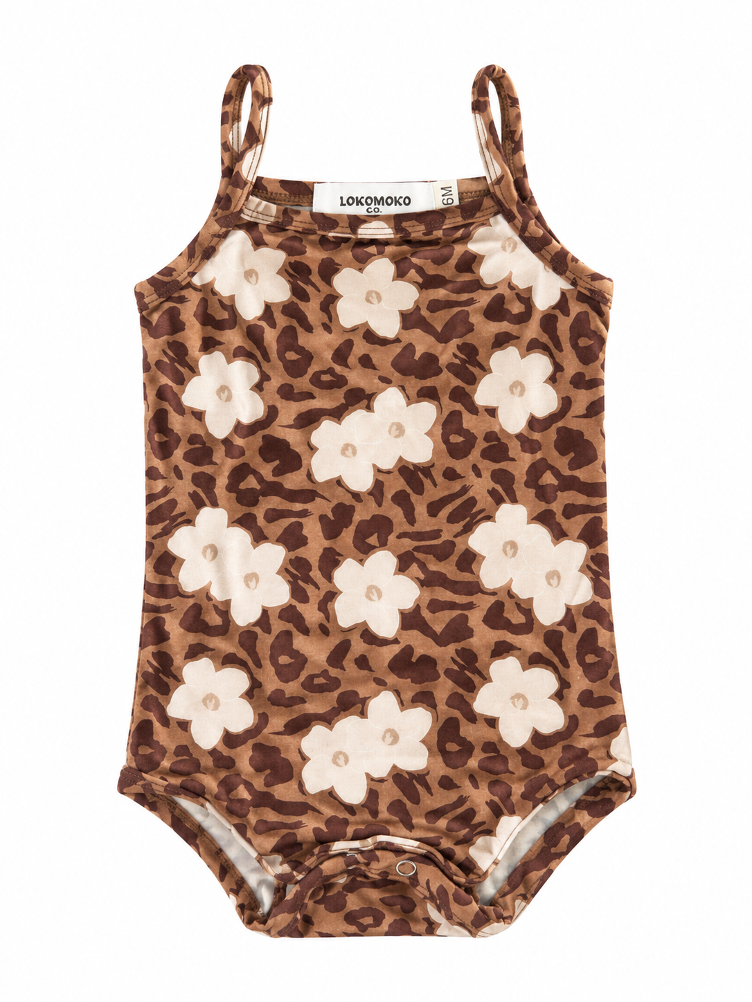 *PREORDER* Caramel Leopard Keni Bamboo Tank Onesie