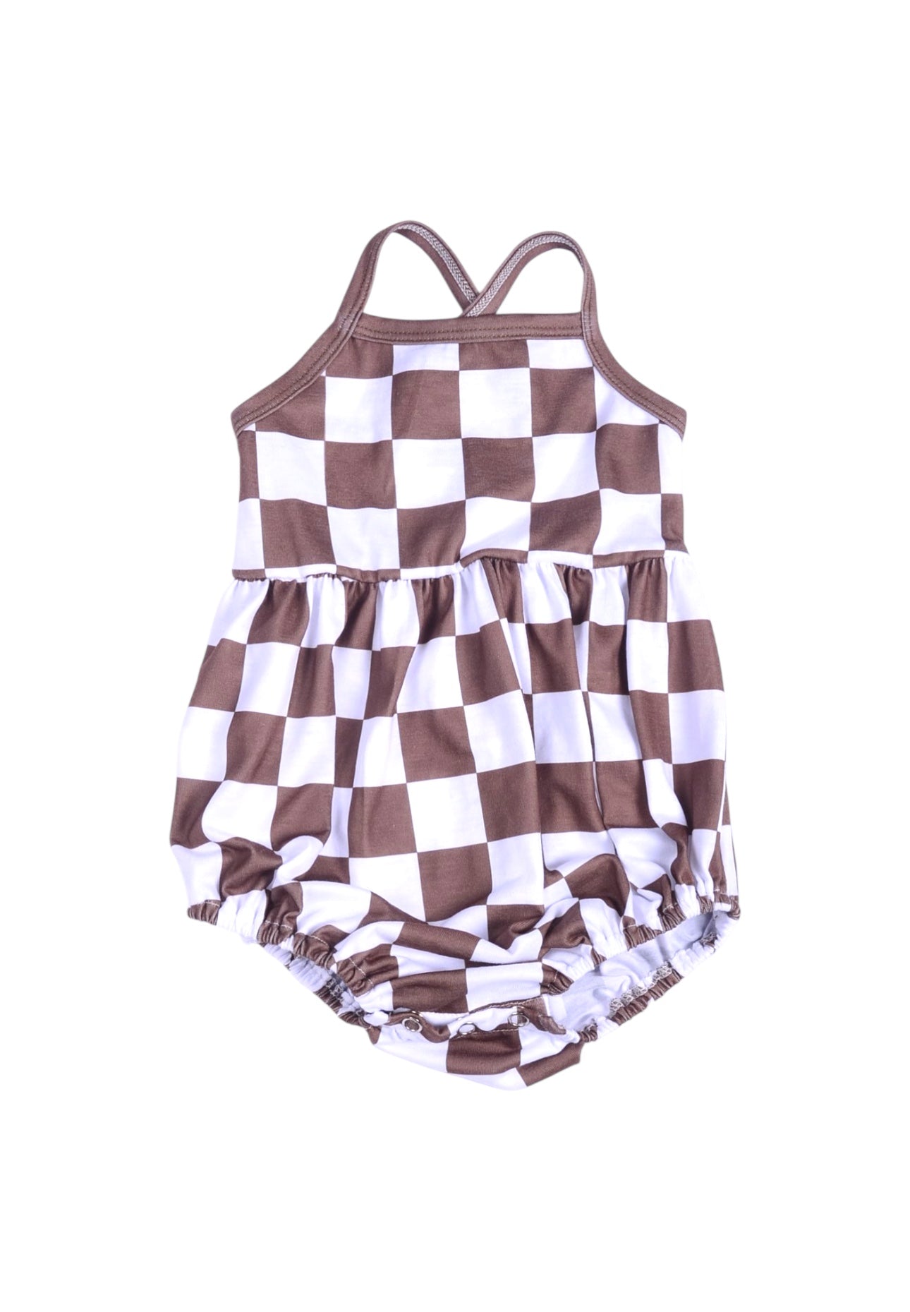 Brown Check Nala Onesie