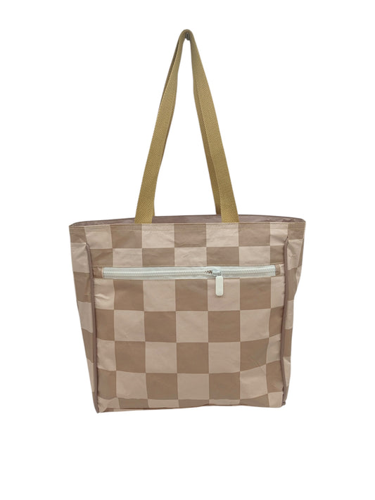 Brown Check Everyday Tote