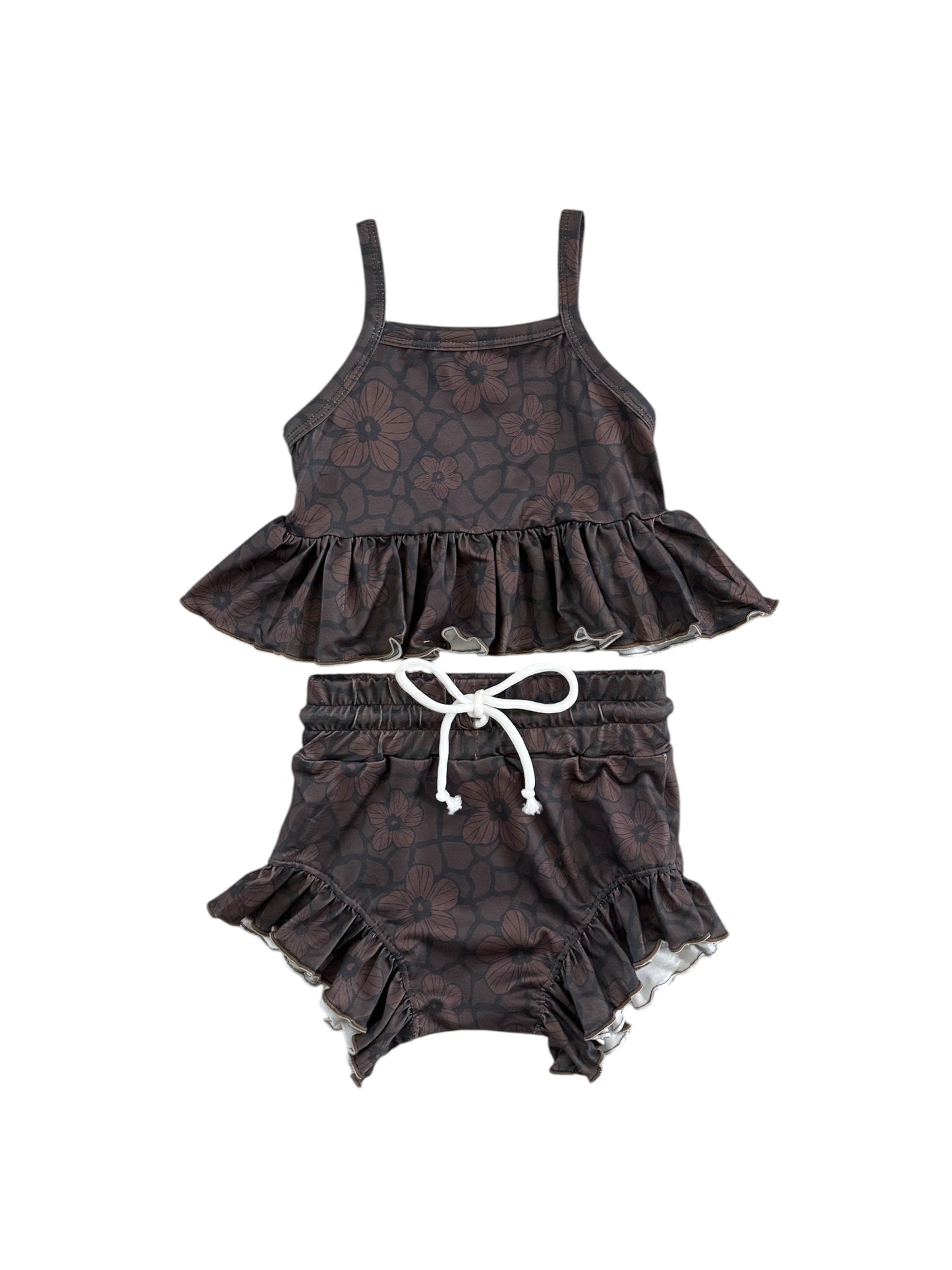 Cocoa Hibiscus Tank/Shorts Set