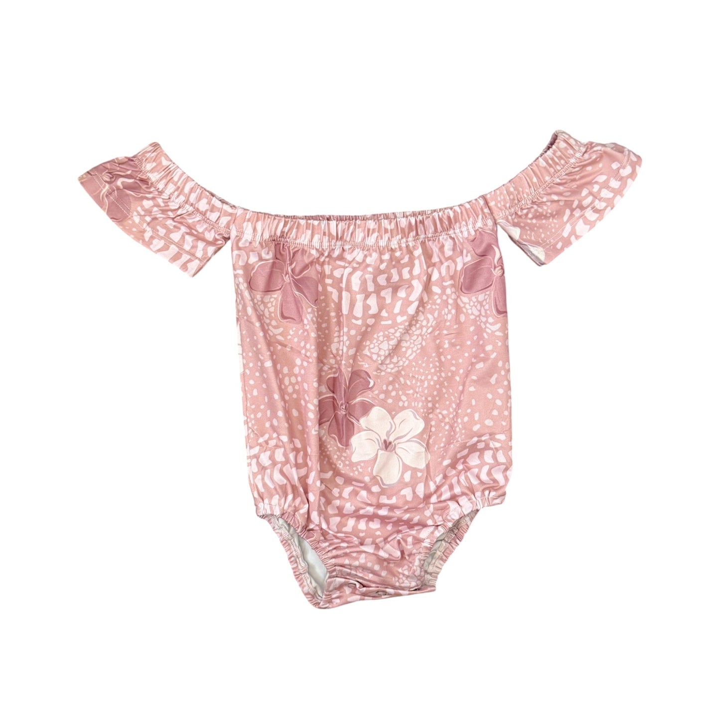 Wave Pink Keni Shell Off The Shoulder Romper
