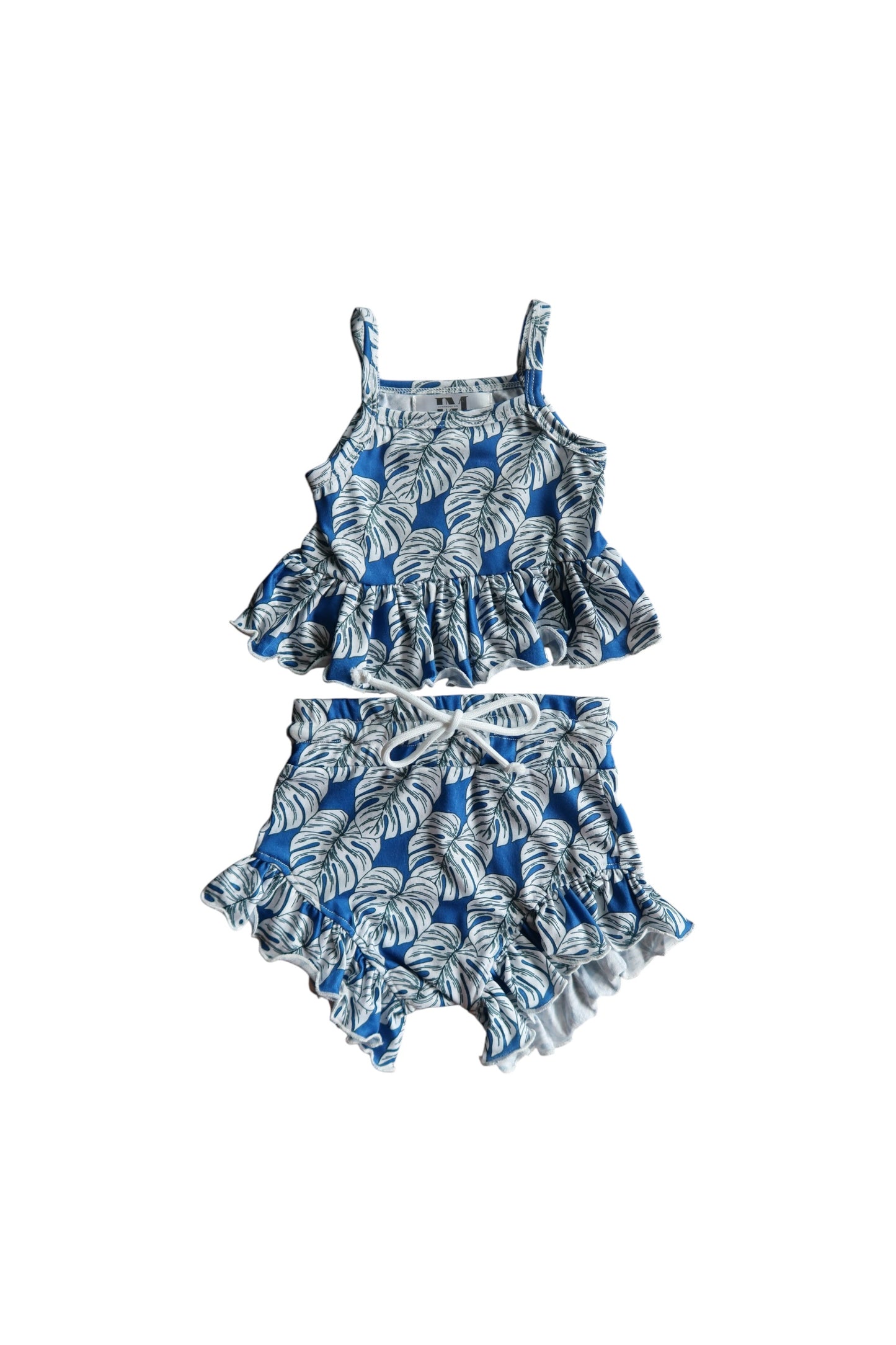 Royal Monstera Tank/Shorts Set