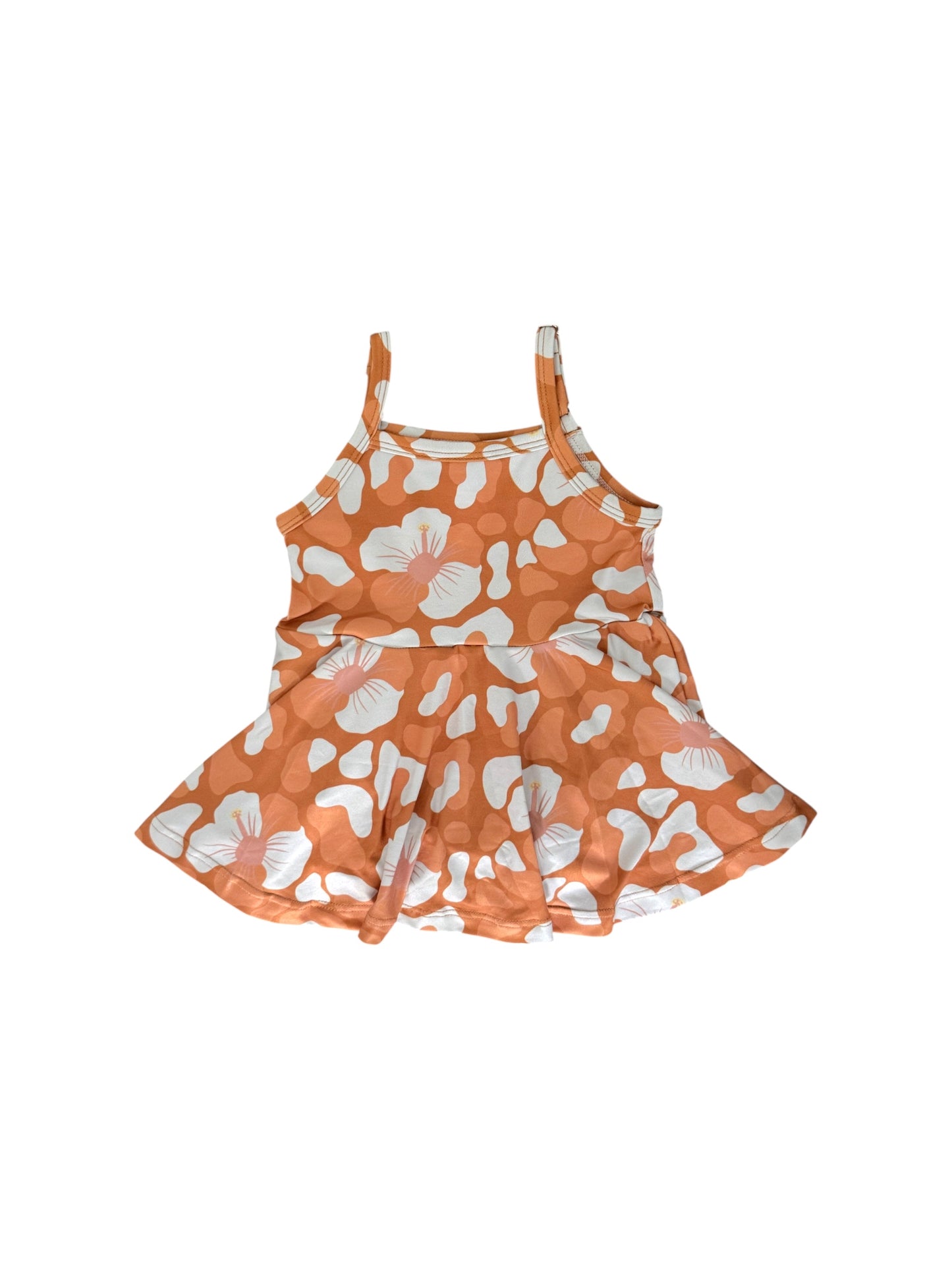 Leopard Hibiscus Kaya Romper Dress
