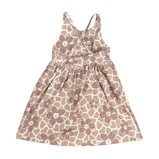 Beige Wild Hibiscus Anela Dress