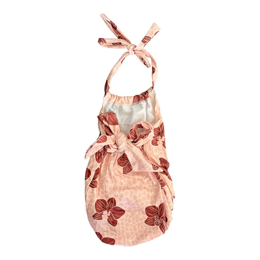 Orchid Croc Halter Romper