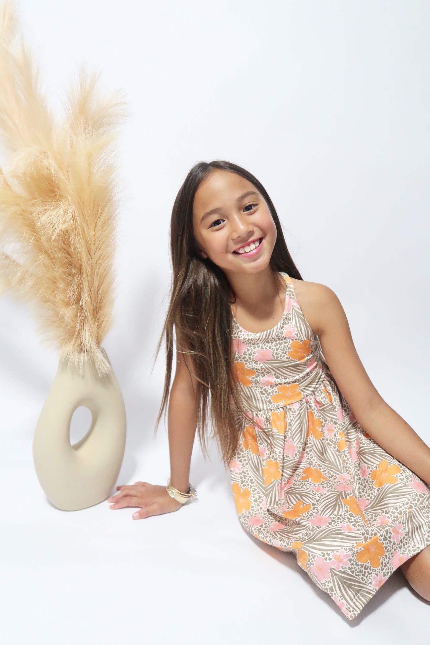Cheetah Hibiscus Anela Dress
