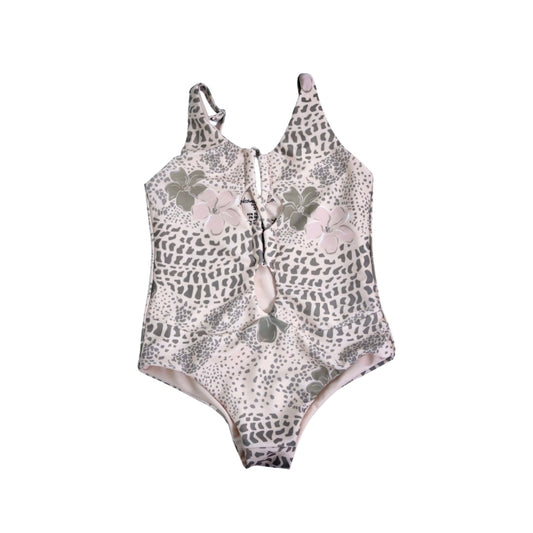 Beige Wave Keni Shell One Piece