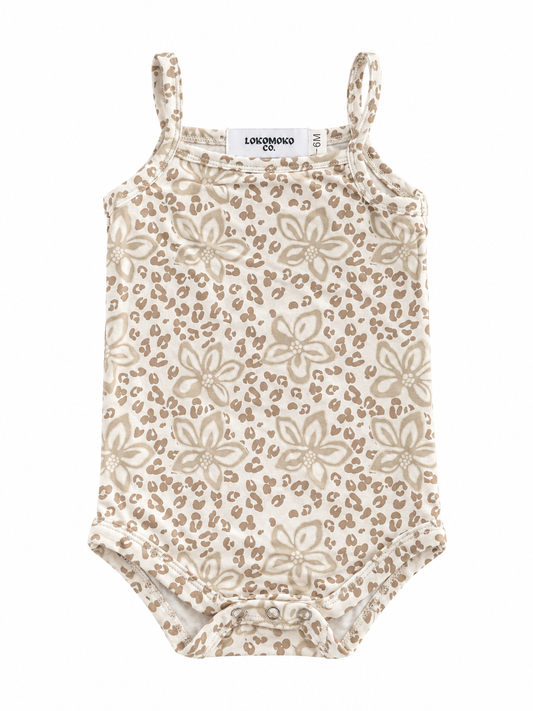 *PREORDER* Cheetah Orchid Bamboo Tank Onesie