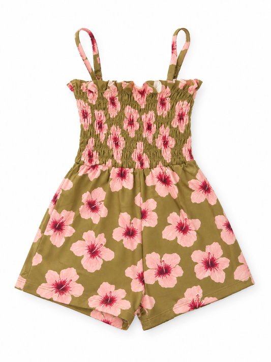 *PREORDER* Guava Hibiscus Paetyn Romper
