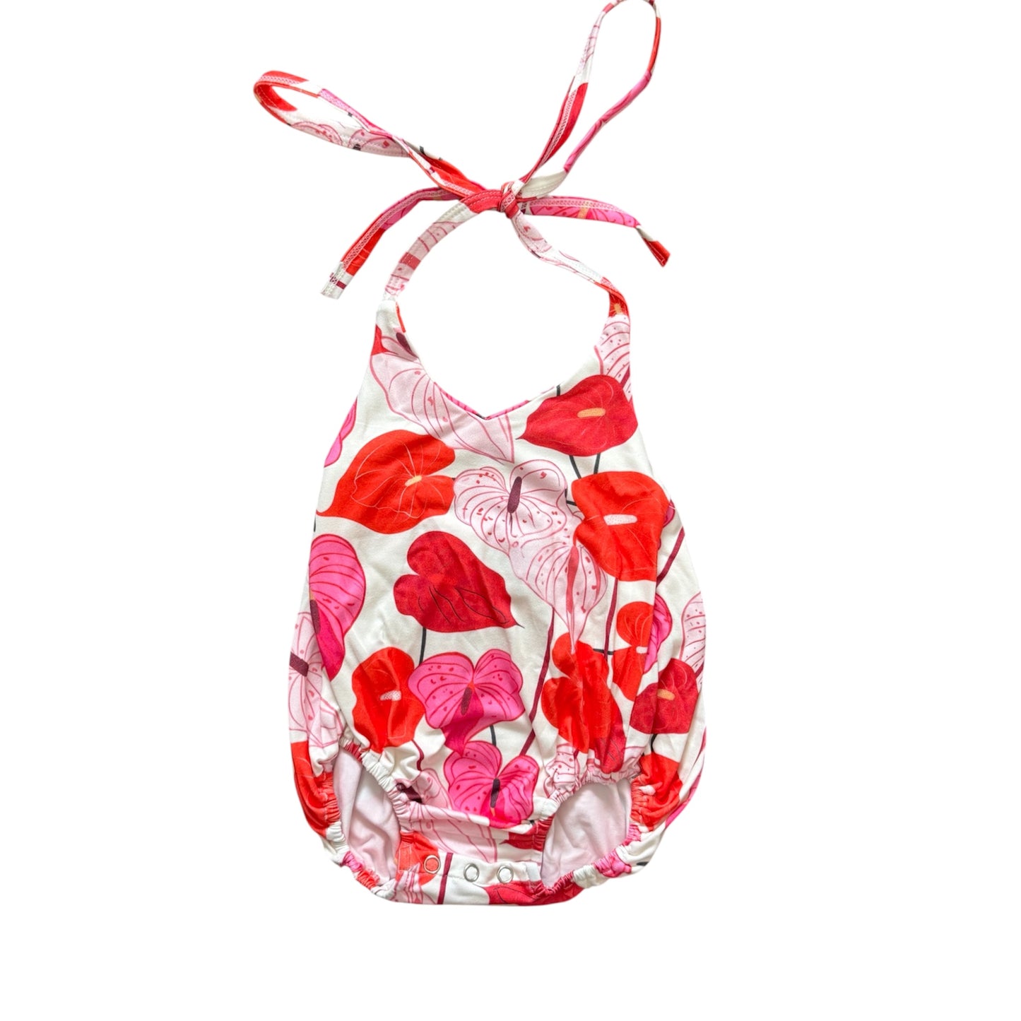 Anthurium Halter Romper