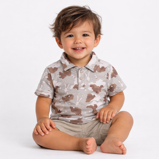 Camo Boars Collared Shirt