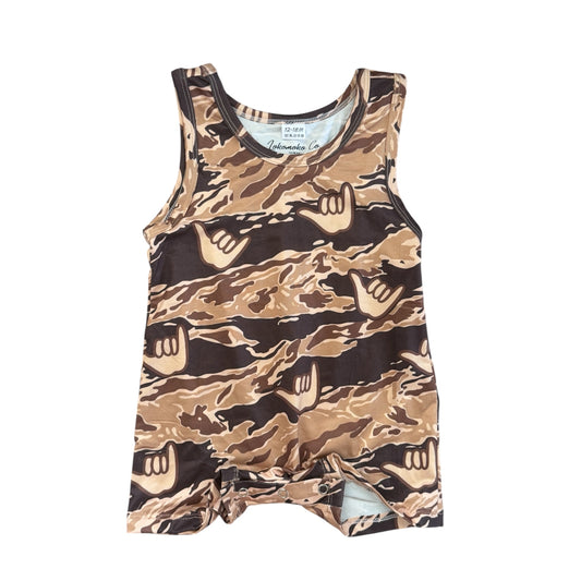 Camo Shaka Nalu Romper