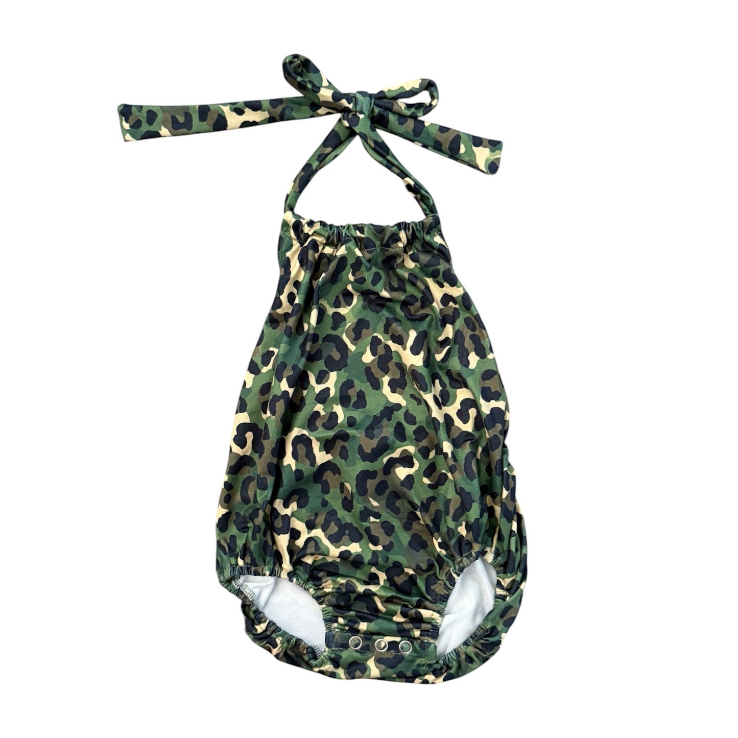Jungle Cheetah Halter Romper