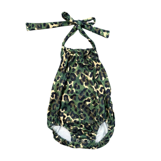 Jungle Cheetah Halter Romper