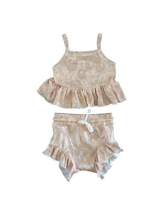 Nude Pua Mix Tank/Shorts Set
