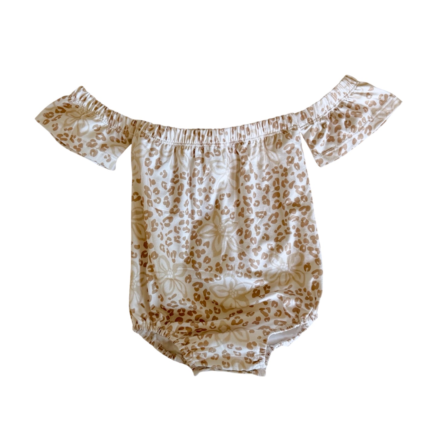 Cheetah Orchid Off The Shoulder Romper