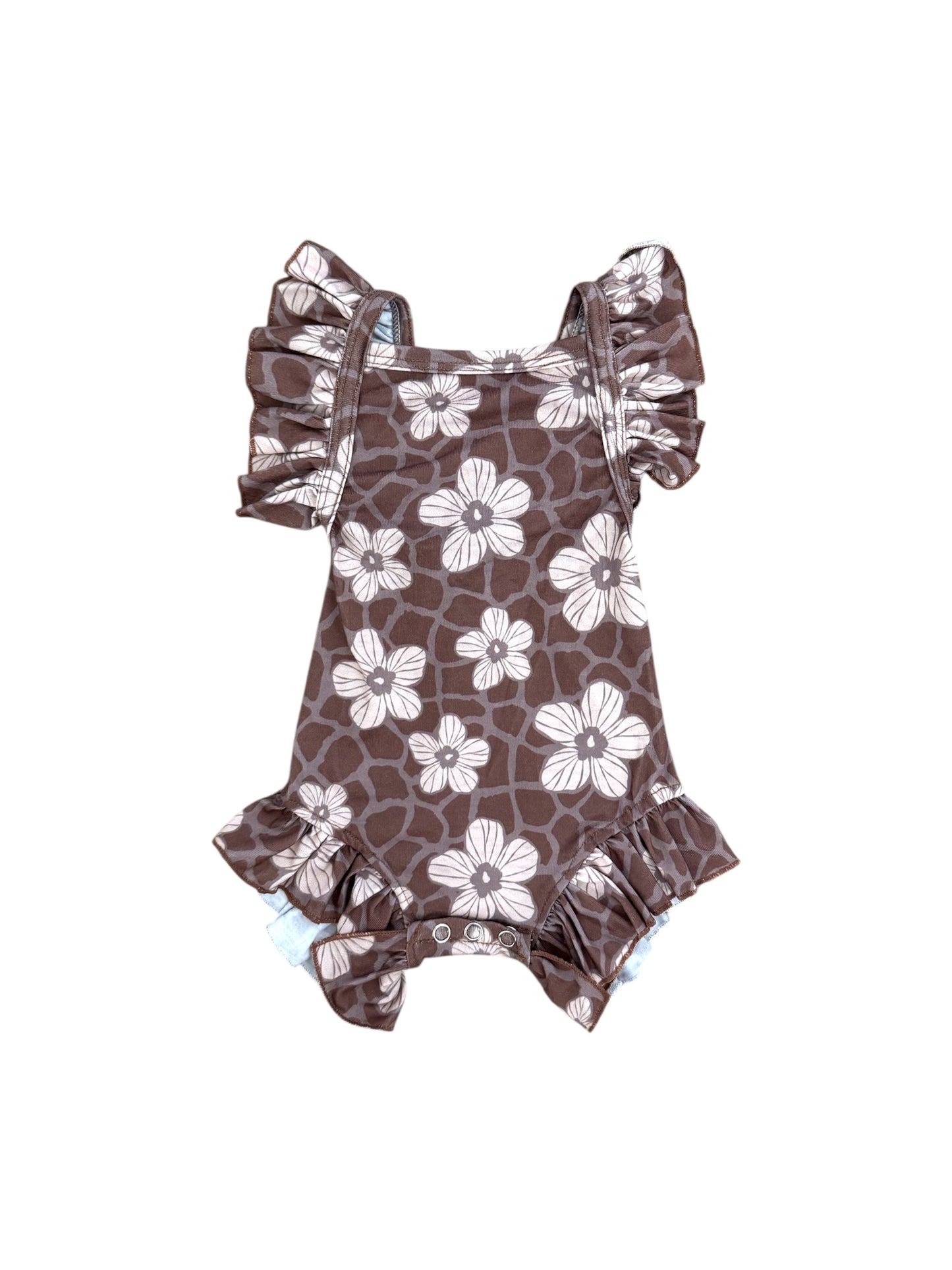 Wild Hibiscus Flutter Romper