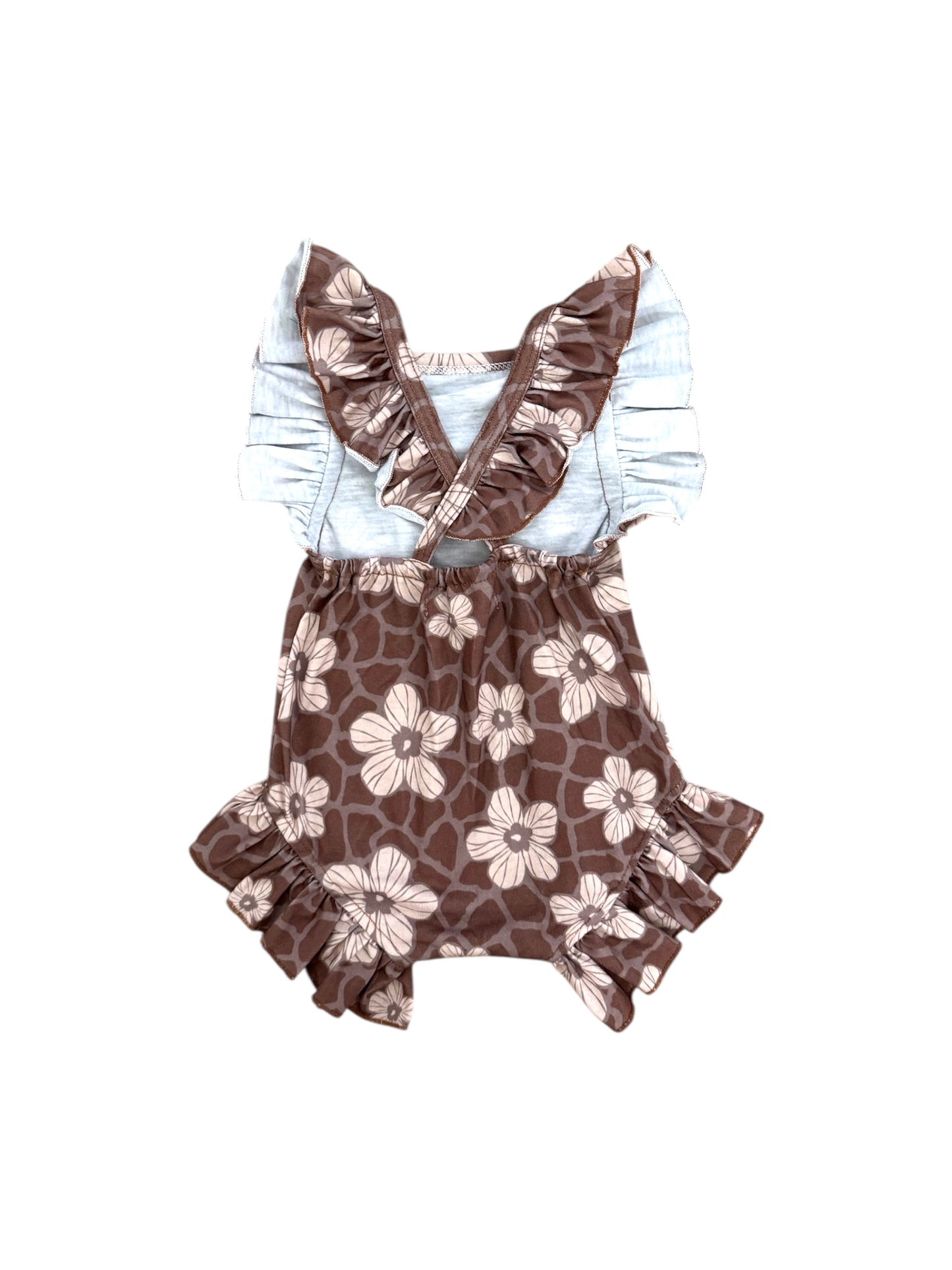 Wild Hibiscus Flutter Romper