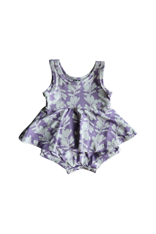 Lilac Plumeria Layla Romper