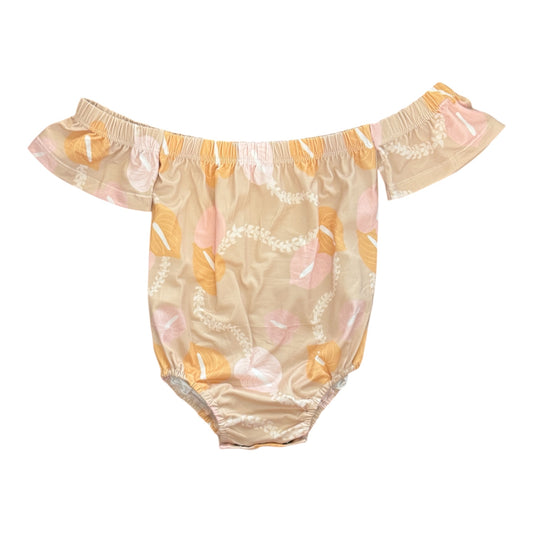 Anthurium Lei Off The Shoulder Romper