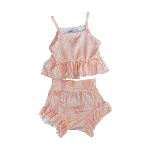 Pink Tropics Tank/Shorts Set