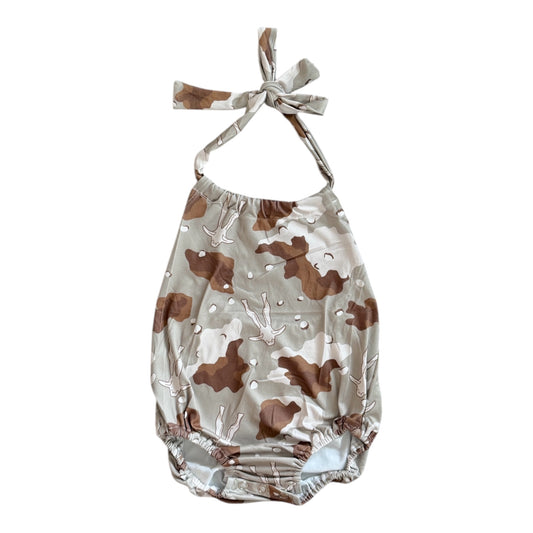 Camo Boars Halter Romper