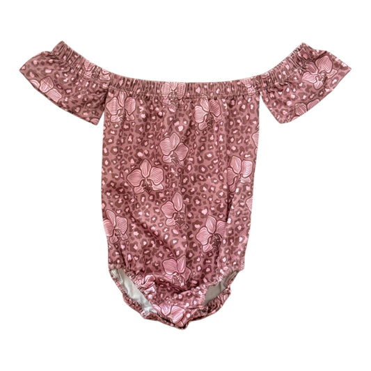 Leopard Orchid Off The Shoulder Romper