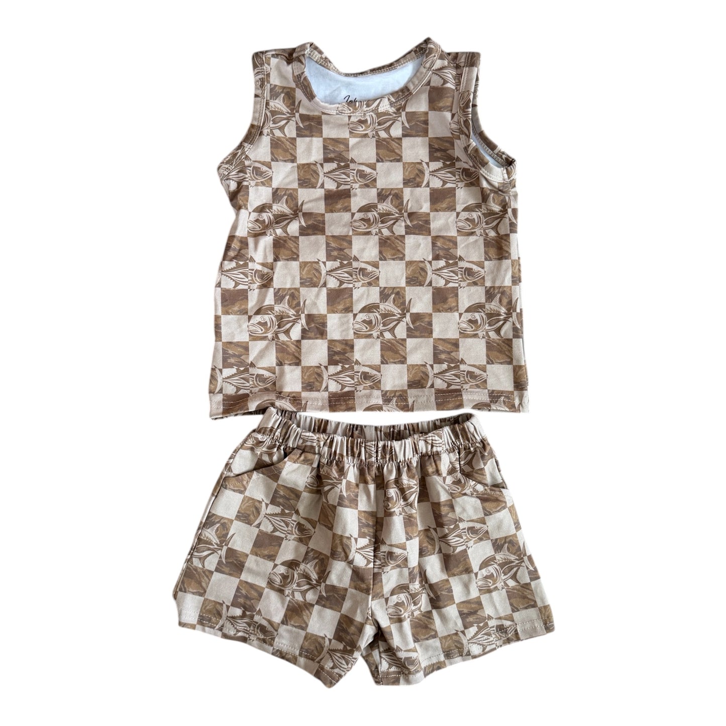 Camo Checkered Fish Kove Set