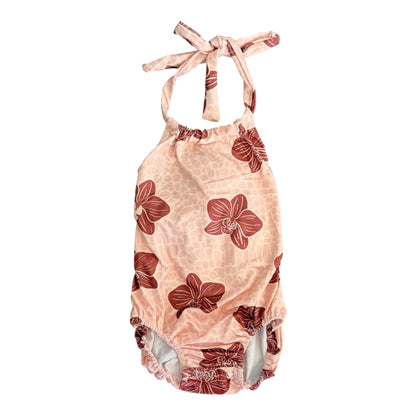Orchid Croc Halter Romper