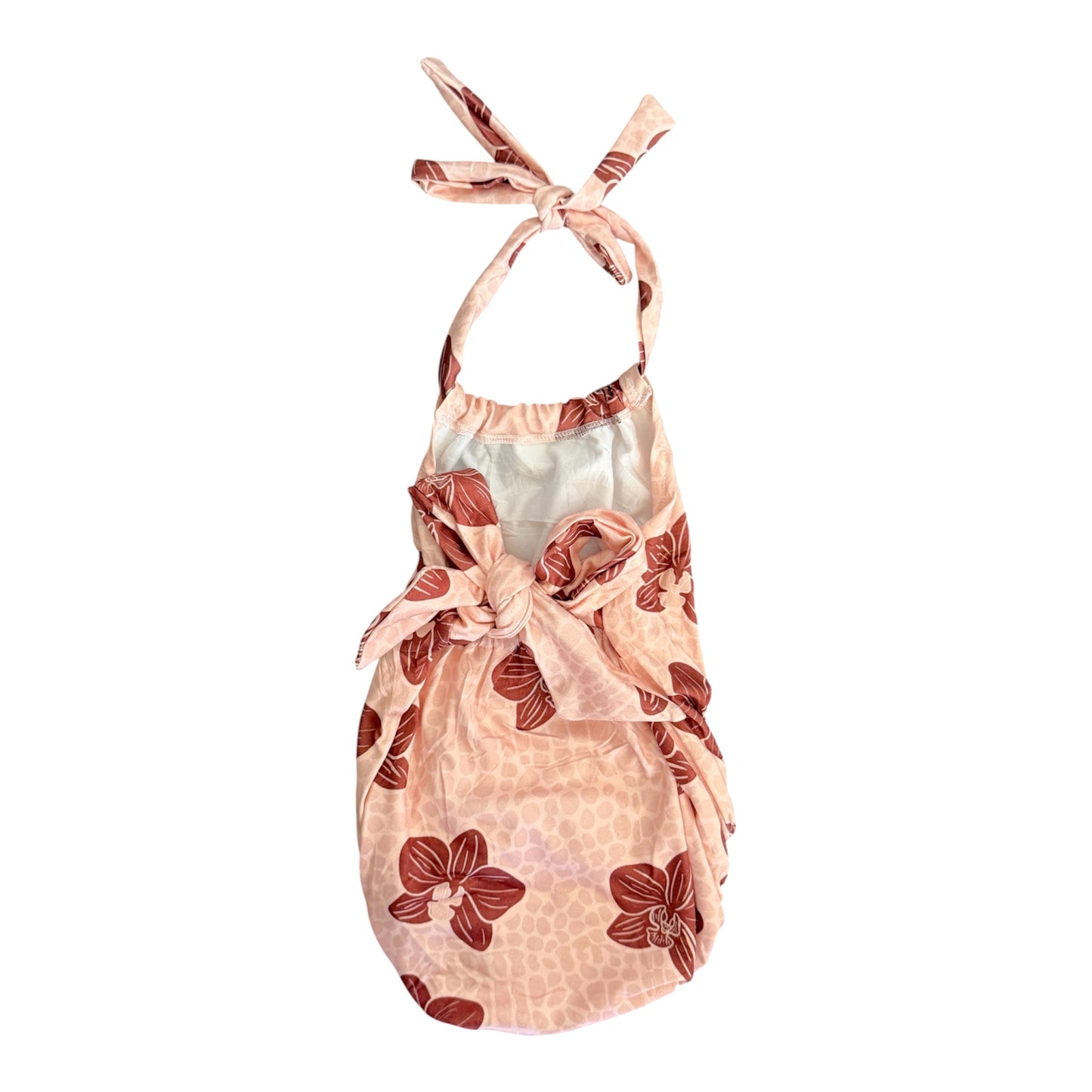 Orchid Croc Halter Romper