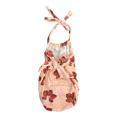 Orchid Croc Halter Romper