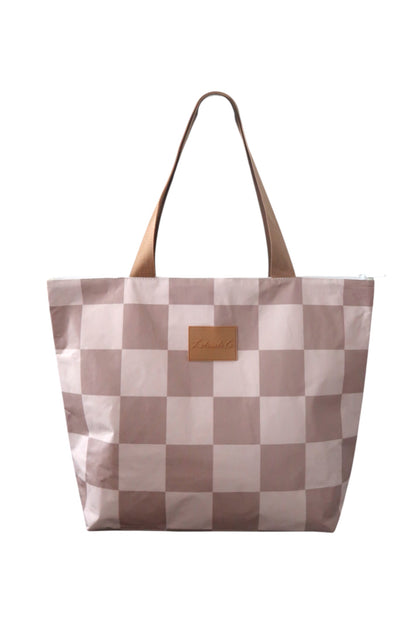 Brown Check Everything Fits Tote